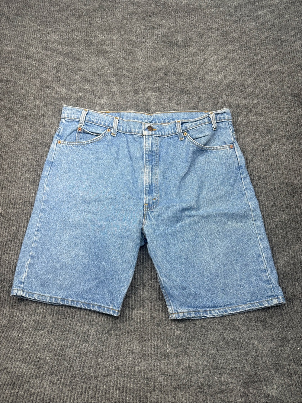 Levi's 505 Orange Tab Men's Denim Jean Shorts Blue Size 42 vintage